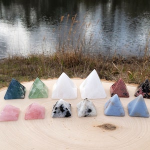 Natural Crystal Pyramid | Crystal Pyramid | Crystal Pointer | Healing Pyramid | Crystal Home Decor | You Choose Crystal | Pyramids for Grids