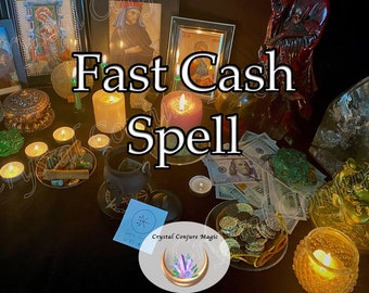 Fast Cash Quickie Spell - Instant Fortune, Business & Career, Get Rich, Save Cash, Manifest Financial Freedom, Peace of Mind, Live Well