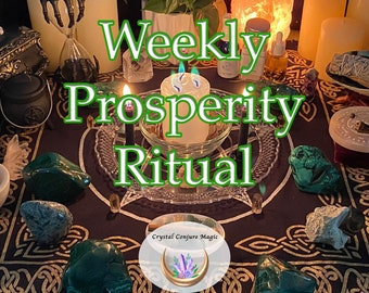 Prosperity Weekly Candle Ritual |  Attract Cash,  Manifest Money, Gain Financial Freedom, Live well