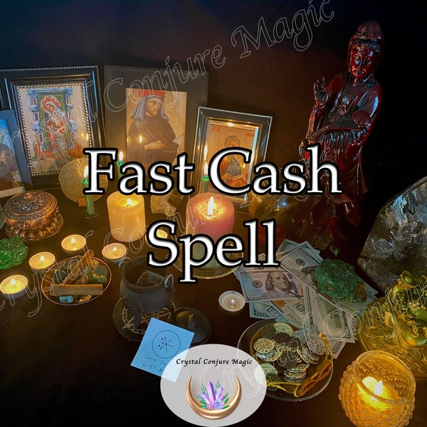 Fast Cash Quickie Spell - Fortune instantanée, affaires et carrière, devenir riche, économiser de l'argent, manifester la liberté financière, la tranquillité d'esprit, bien vivre