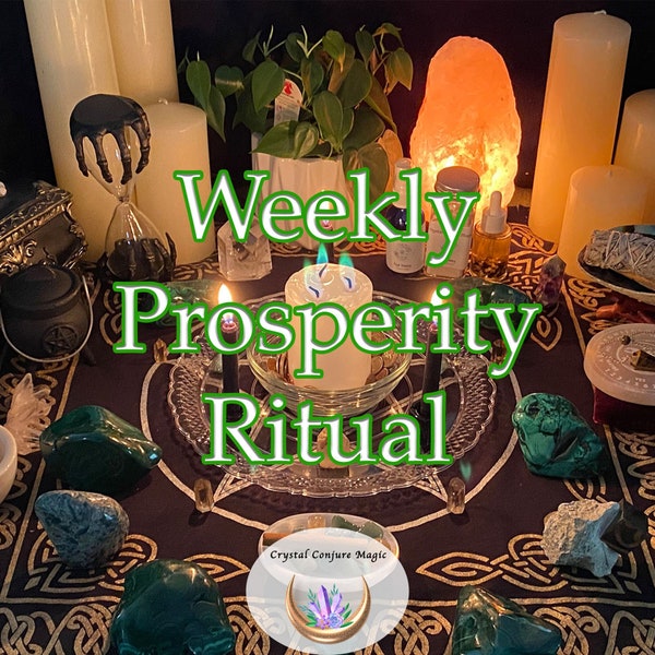 Prosperity Weekly Candle Ritual |  Attract Cash,  Manifest Money, Gain Financial Freedom, Live well