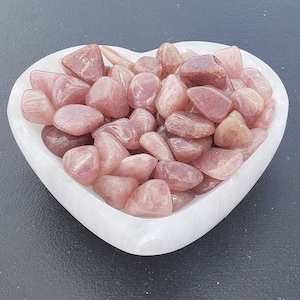 Red Aventurine Tumbled Stone Set | Aventurine | Tumbled Stones | Tumbled Stone Set | Pocket Crystal | Raspberry Aventurine | Natural Crystal