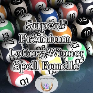 Super 10 Premium Lottery Winner Spell Bundle - maximum magic to help find the winning ticket to that elusive lottery win you so deserve.