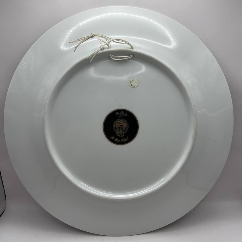 Vintage vägghängd porslinstallrik VERSACE Rosenthal Le Roi Soleil. Tyskland. 3489 bild 3