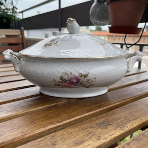 Vintage stew tureen/soup tureen with lid Schumann Arzberg (1.1 l). Germany. 3395
