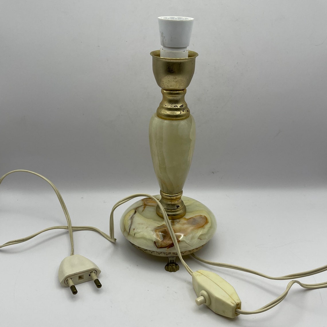 Vintage Green Onyx Table Lamps Pair. Italy. 1930 Etsy