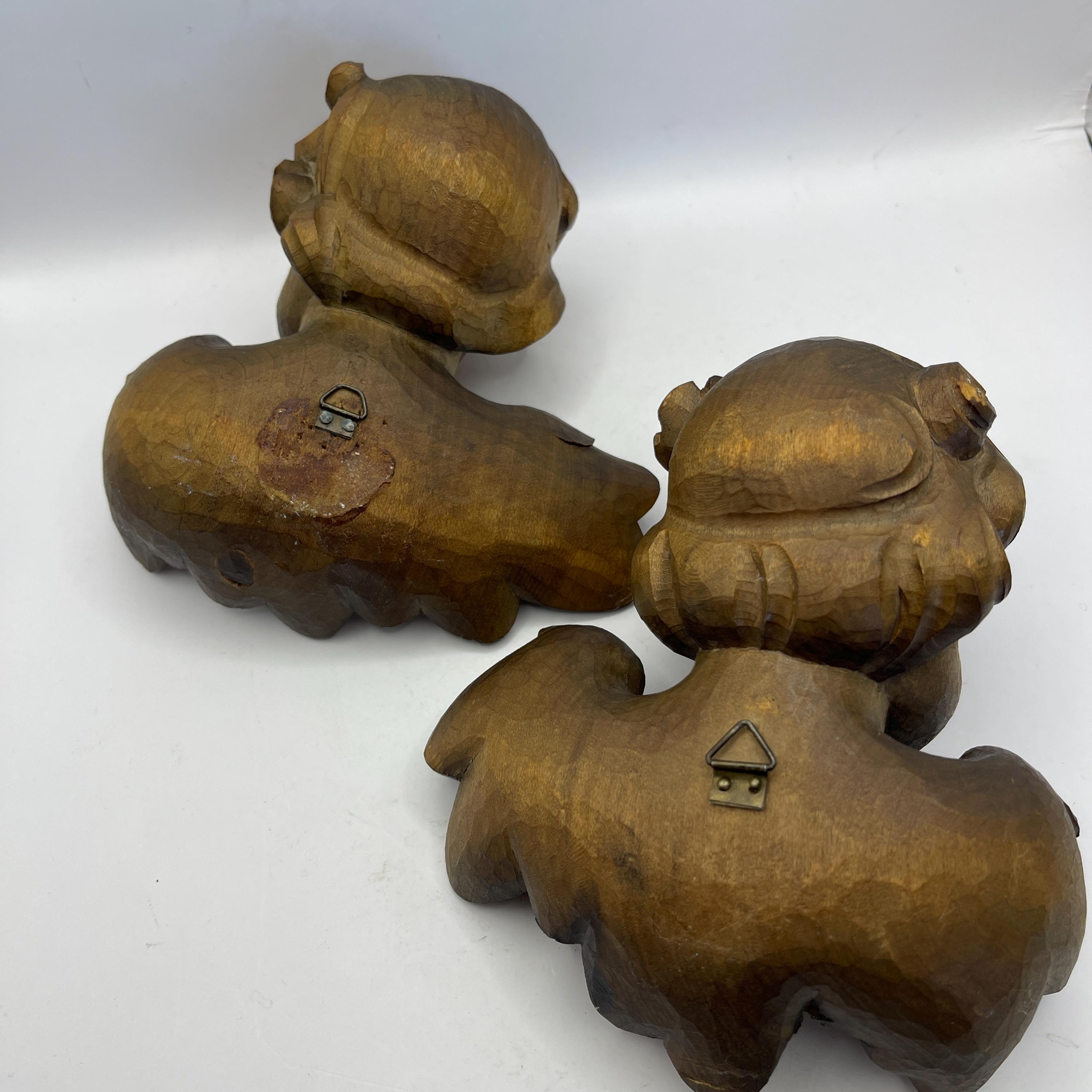 ヴィンテージの壁掛け手彫り木製天使像。北イタリア。3221 - Etsy 日本