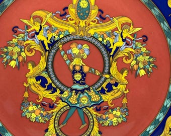 ヴィンテージの壁掛け磁器プレート VERSACE Rosenthal Le Roi Soleil