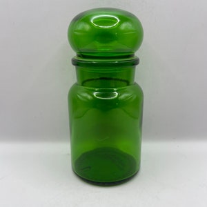 Vintage glass jar with stopper, 500 ml. Belgium. 2123
