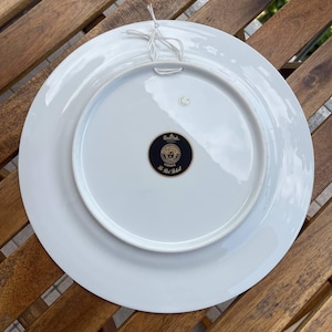 Vintage vägghängd porslinstallrik VERSACE Rosenthal Le Roi Soleil. Tyskland. 3489 bild 5