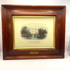 Antique handmade engraving. 1870