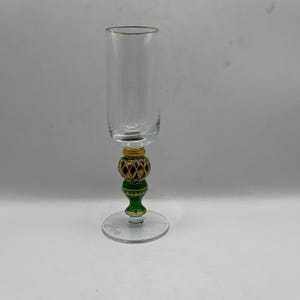 Vintage hand-painted wine goblet (100 ml). Italy. 2765
