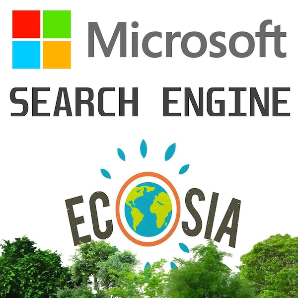 ECOSIA Microsoft search engine FREE for Windows 7 8 10 Google Android Office 2022 Pro Amiga 500 C64 Commodore USB stick