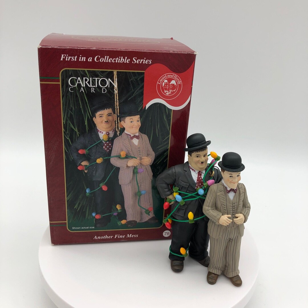 Vintage Laurel and Hardy Christmas Ornament Etsy