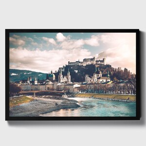 Salzburg Fortress Scenic Print - Framed Poster, Canvas, Poster