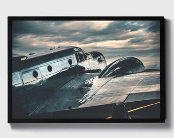 Chromish Airplane Photograph, Aviation Wall Art, Premium Print