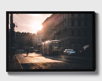 Vienna Tram Wall Art | Retro City Print