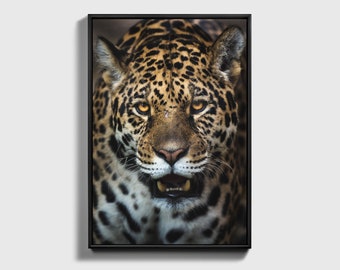Jaguar Leopard Art Print | Feline Animal Wall Decor
