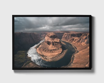 Horseshoe Bend | Canvas Decor | Glen Canyon National Recreation Area | Nature Photography | Colorado River | Wall Art Print