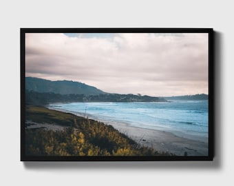 Monterey Bay Coastal Print, Dusk Seascape, Beach Home Decor