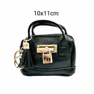 Porte-clés de sac porte-clés décoration mini cartable breloque de sac cadeau pour maman breloque de sac miniature idée cadeau pendentif clé de voiture mini trousse à cosmétiques