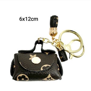 Bijou de sac porte-monnaie petit sac à main miniature porte-clés porte-clés à breloques Sacs pour cosmétiques Rouge à lèvres Mini pochette à fermeture éclair pour décoration de sac