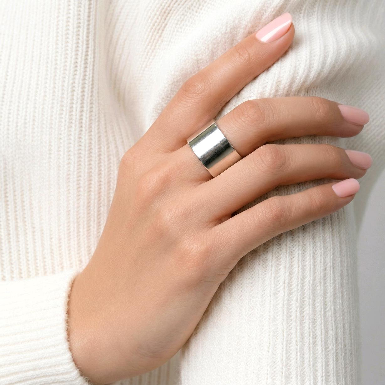 rolemodel 藤井萩花 silver ring 925 Unisex Sterling Silver Band Ring Minimalist Matte Ring Silver