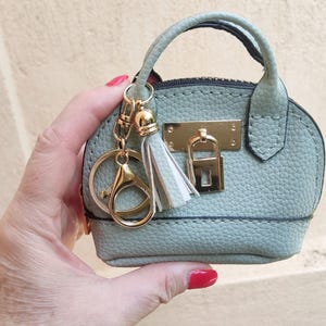 Porte-clés de sac, décoration de sac, mini cartable, breloque de sac pour maman, idée cadeau, breloque de sac miniature, pendentif clé de voiture, mini sac, porte-clés