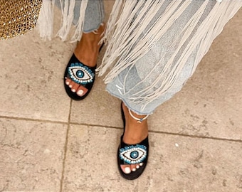 Chanel slip ons sandals outlet
