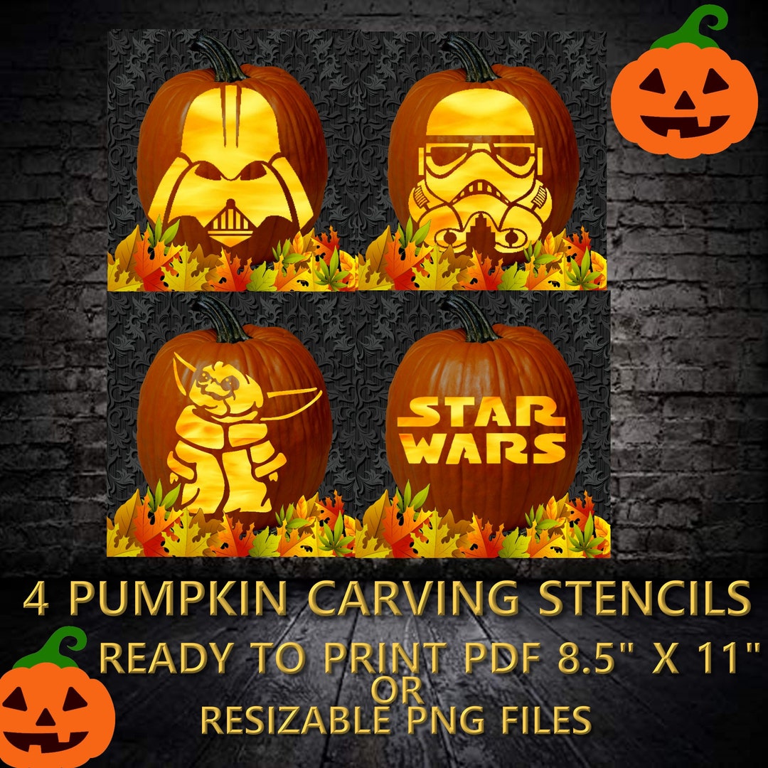 Star Wars Pumpkin Stencils Yoda Pumpkin Stencil Storm