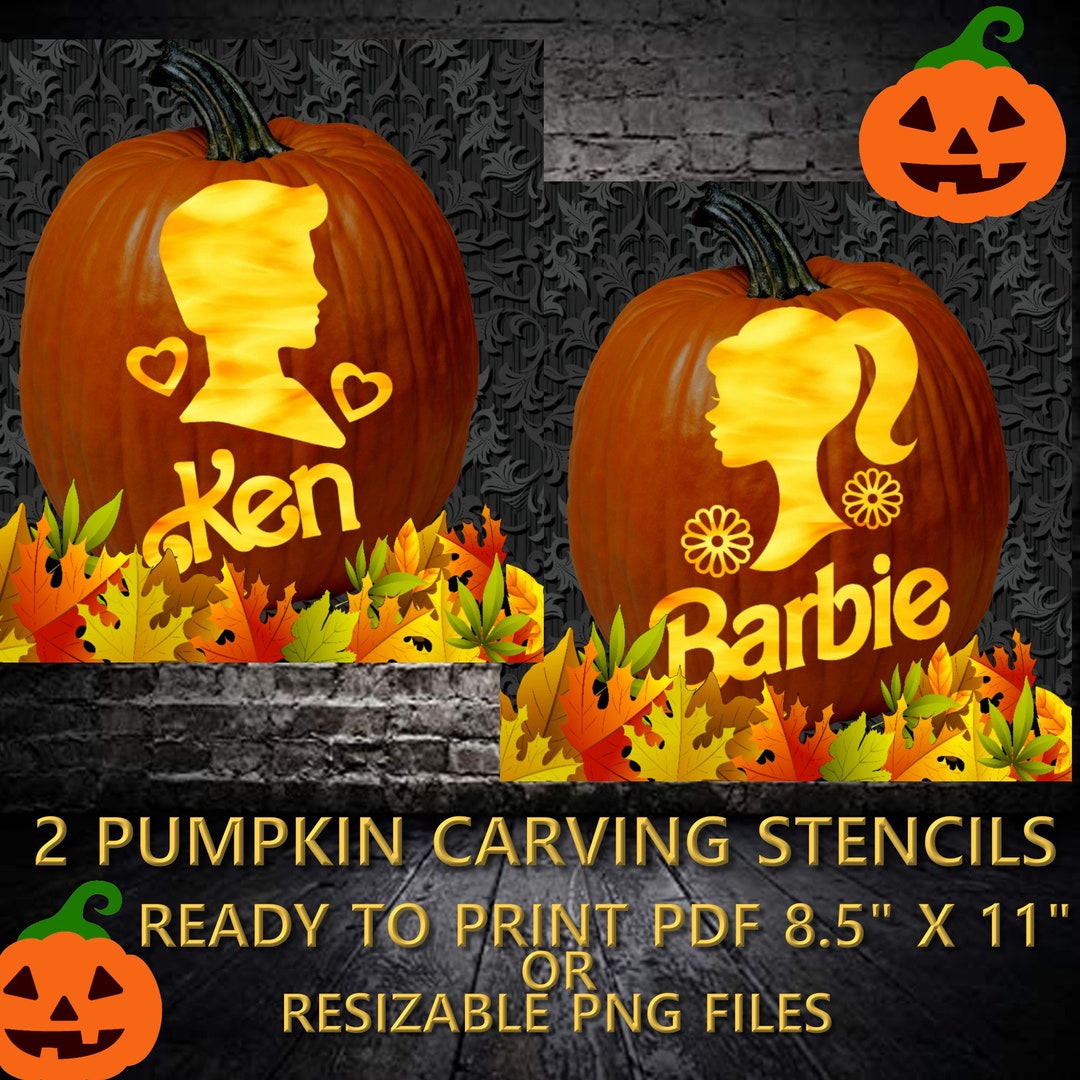 11 Barbie Pumpkin Stencils Mom Wife Busy Life 