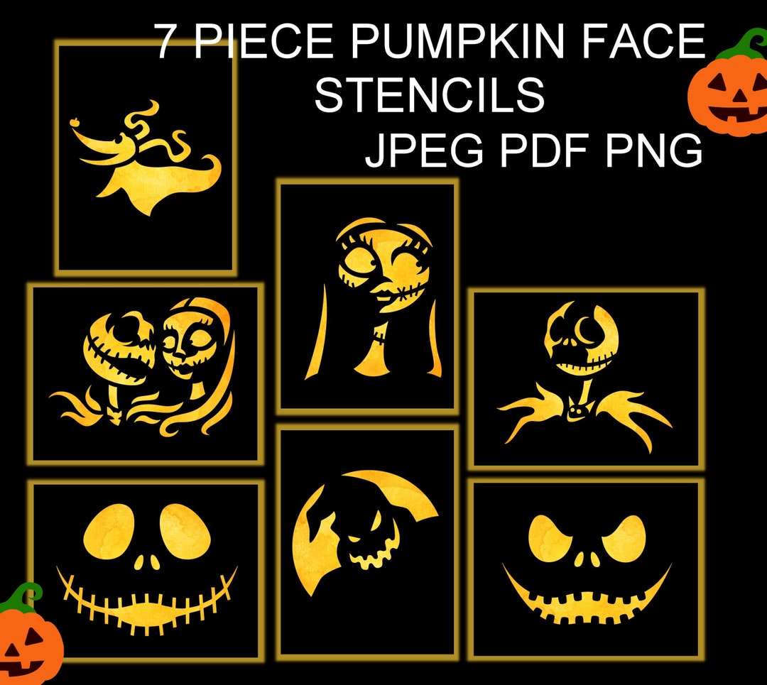 Nightmare Before Christmas Pumpkin Carving Templates 7