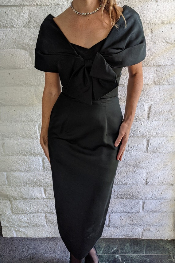 Vintage 50s/60s Black Cocktail Dress