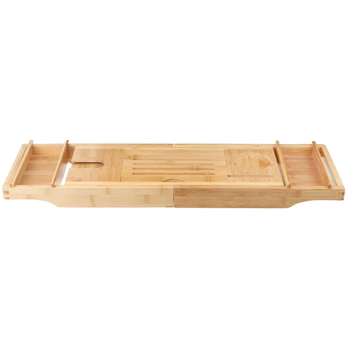 Lux Bath Bamboo Extendable Bath Tray Wooden Bath Rack Bath Etsy UK
