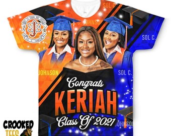 sublimation graduation shirts