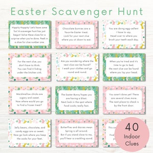 Easter Scavenger Hunt Kids, Easter Treasure Hunt Clues Printable, Indoor Scavenger Hunt Clues, Scavenger Hunt Riddles, Easter Egg Hunt
