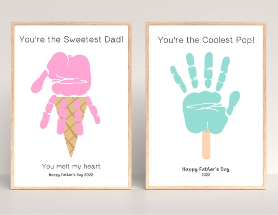 Father's Day Handprint Craft Printable Handprint Art for - Etsy
