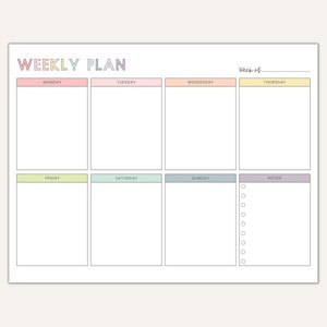 Weekly Schedule for Kids Printable, Homeschool Weekly Schedule, Weekly Planner To Do List, Kids Week Schedule, Week School Schedule