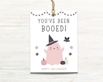 You've Been Booed Tag Printable, Boo Favor Tags, Halloween Treat Tag, Halloween Favors for Classroom, Youve Been Booed Office, Neighborhood