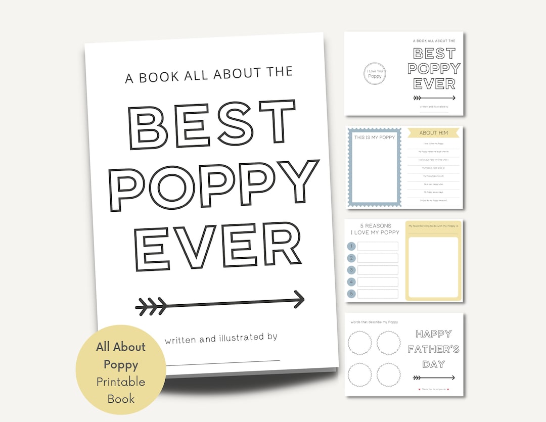 All About My Poppy Free Printable All About My Poppy Free Printable