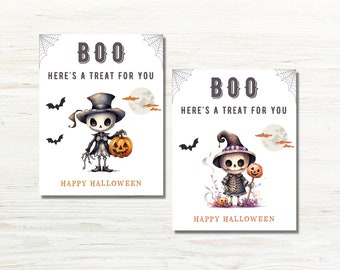 Halloween Treat Bag Tags Printable, Boo Favor Tags, Halloween Favors for Classroom, Neighborhood, Coworkers, Candy Corn Tag, Cookie Tag