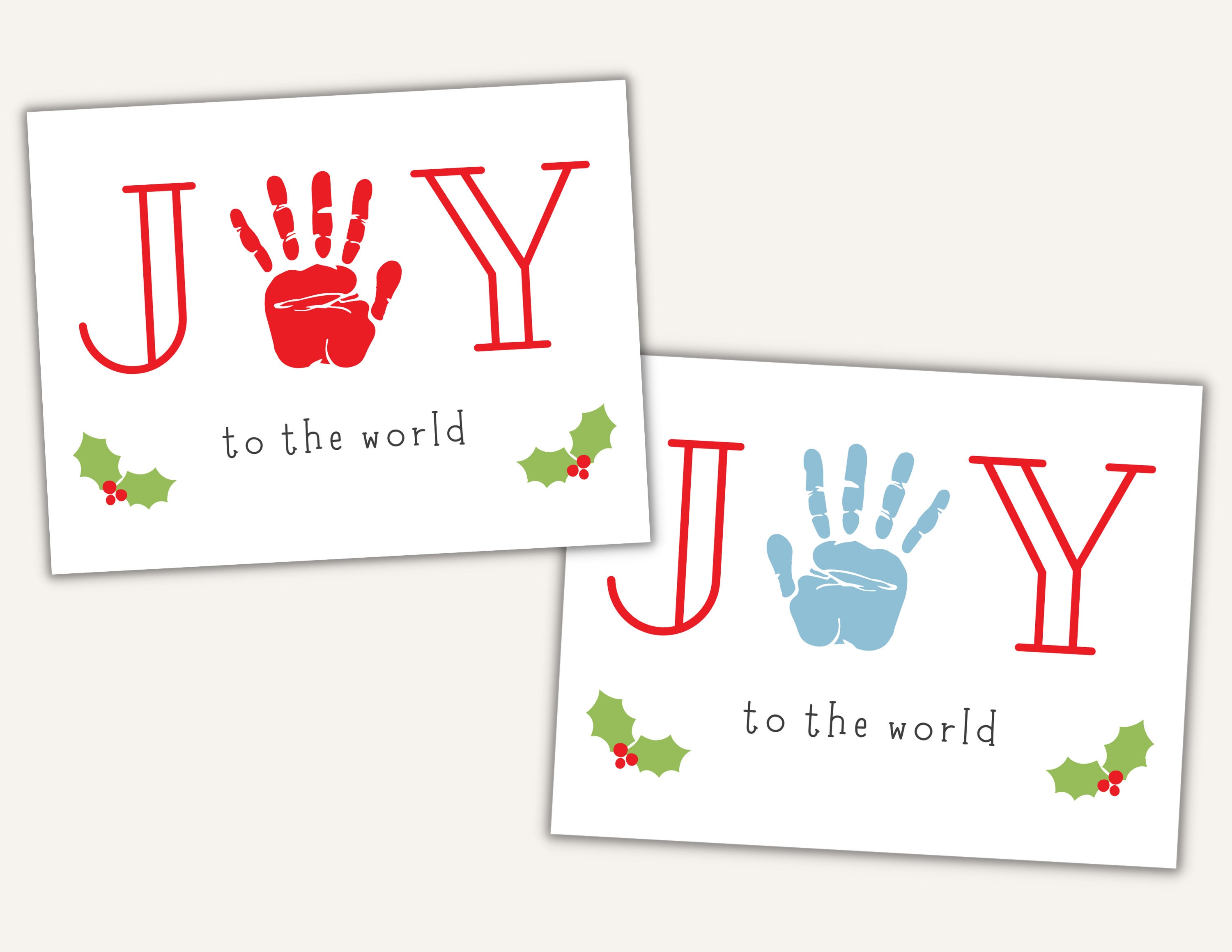 Christmas Handprint Art Printable Christmas Handprint Craft - Etsy