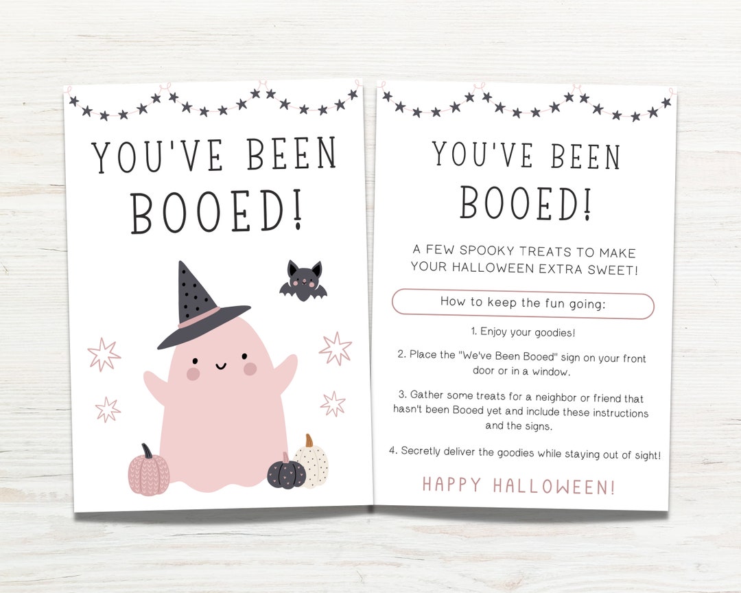 You #39 ve Been Booed Printable Youve Been Booed Kit Etsy