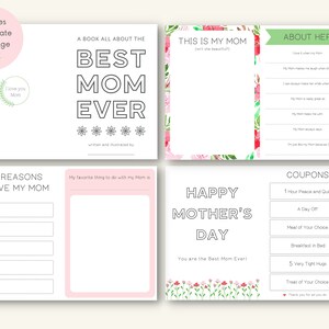 All About My Mom Printable Book, Mother's Day Questionnaire, Mom ...