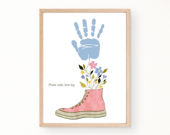 Mother's Day Handprint Craft, Handprint Art for Mom, Handprint Craft Grandma, Mothers Day Keepsake Gift, Printable Mother Day Craft for Kids