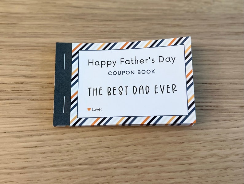 Father's Day Coupon Book, Father's Day Coupons, Father's Day Gift from Wife Kids, Printable Coupons, Instant Download, Last Minute Gift image 2