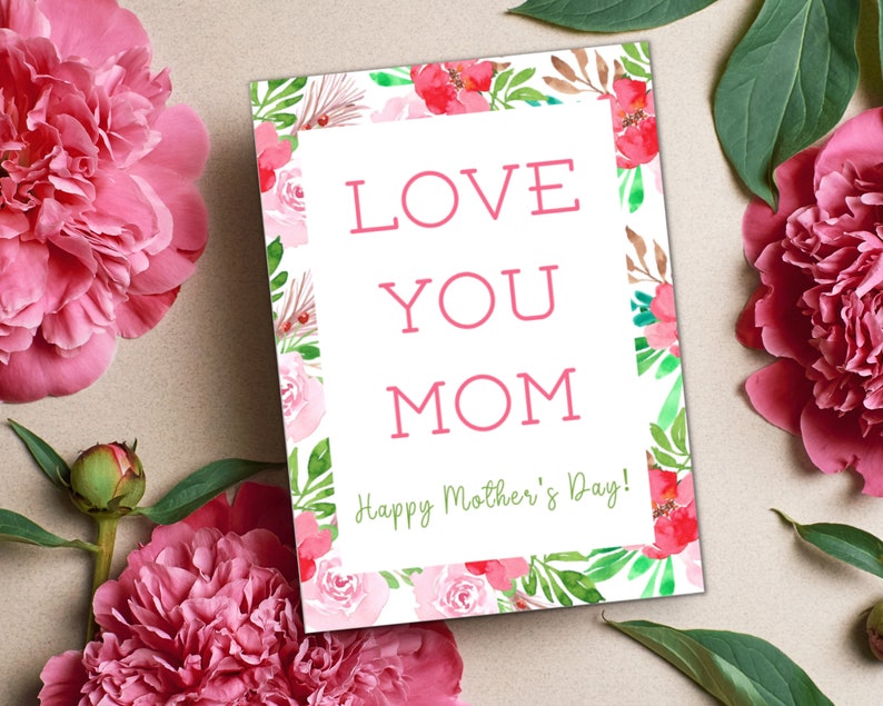 Mother's Day Gift Tags Tags for Mom Printable Mothers Etsy