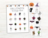 Halloween Scavenger Hunt Printable, Halloween Kids Activity, Halloween Classroom Activity, Party Games for Children, Instant Download