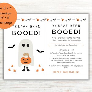 You've Been Booed Printable, Youve Been Booed Kit, Neighborhood Tradition, Halloween Boo Kit, We've Been Booed, Booed Sign, Instant Download image 2