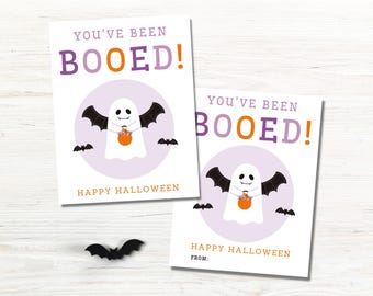 You've Been Booed Printable Tag, Halloween Treat Tag for Teacher, Boo Bag Tag, Halloween Favor for School, Been Booed Office, Boo Neighbor